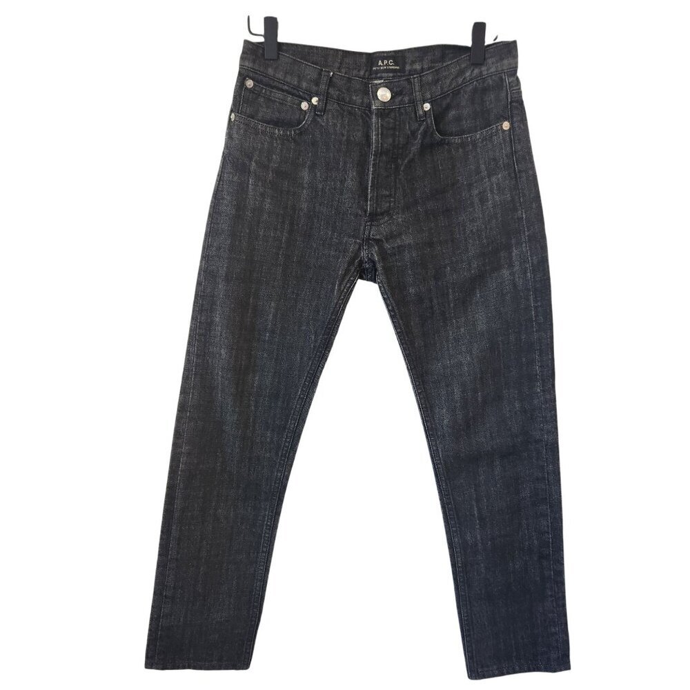 A.P.C. Petit Standard Grey Denim Jeans Slim Button Fly Size 27